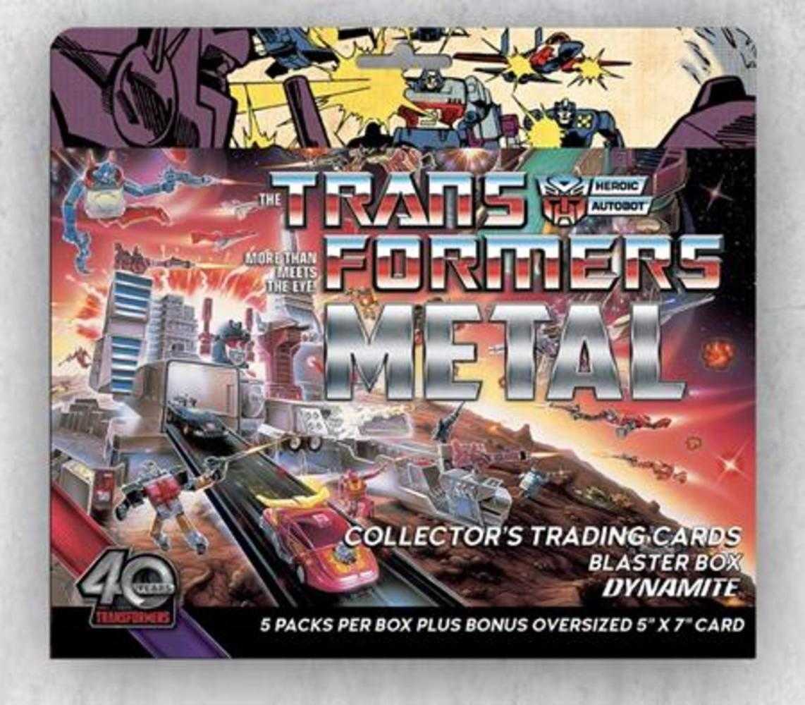 Transformers 40 Th Anniversary Metal Trading Cards Blaster Box Box