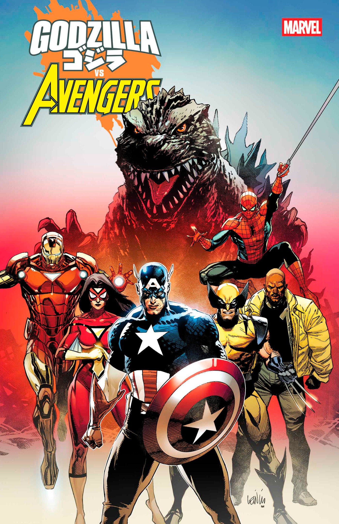 Godzilla vs. Thor #1 Signed By Lee Garbett