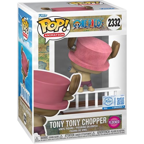 One Piece Straw Hat Pirates Tony Tony Chopper Flocked Funko Pop! Vinyl Figure #2332 EE Exclusive
