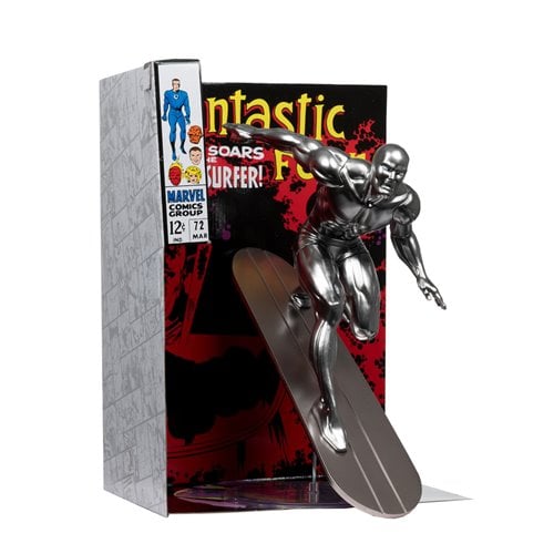 Marvel Collection Wave 6 Silver Surfer Fantastic Four #72 1:6 Scale Posed Figure with Scene and Comic