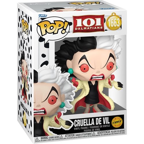 101 Dalmatians Cruella De Vil Funko Pop! Vinyl Figure #1663 (Chase)