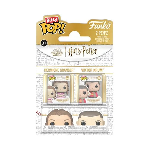 Harry Potter and the Goblet of Fire Hermione Granger and Viktor Krum Funko Bitty Pop! Mini-Figure 2-Pack
