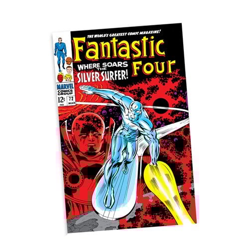 Marvel Collection Wave 6 Silver Surfer Fantastic Four #72 1:6 Scale Posed Figure with Scene and Comic