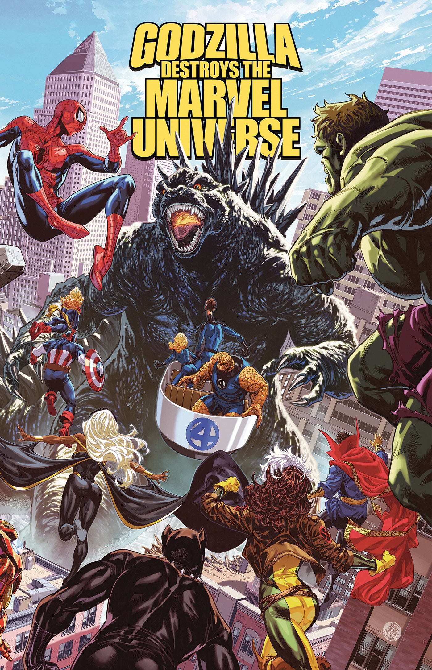 Godzilla Destroys The Marvel Universe Tp