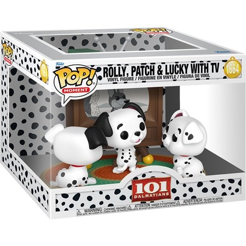 101 Dalmatians Rolly, Patch, & Lucky with TV Funko Pop! Moment #1664