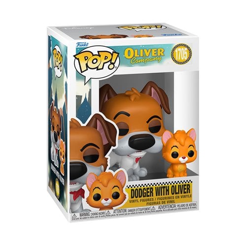 Oliver and Company Dodger with Oliver Funko Pop! Vinyl Figure and Buddy #1705