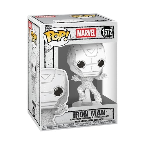Marvel Sketched Iron Man Funko Pop! Vinyl Figure #1572